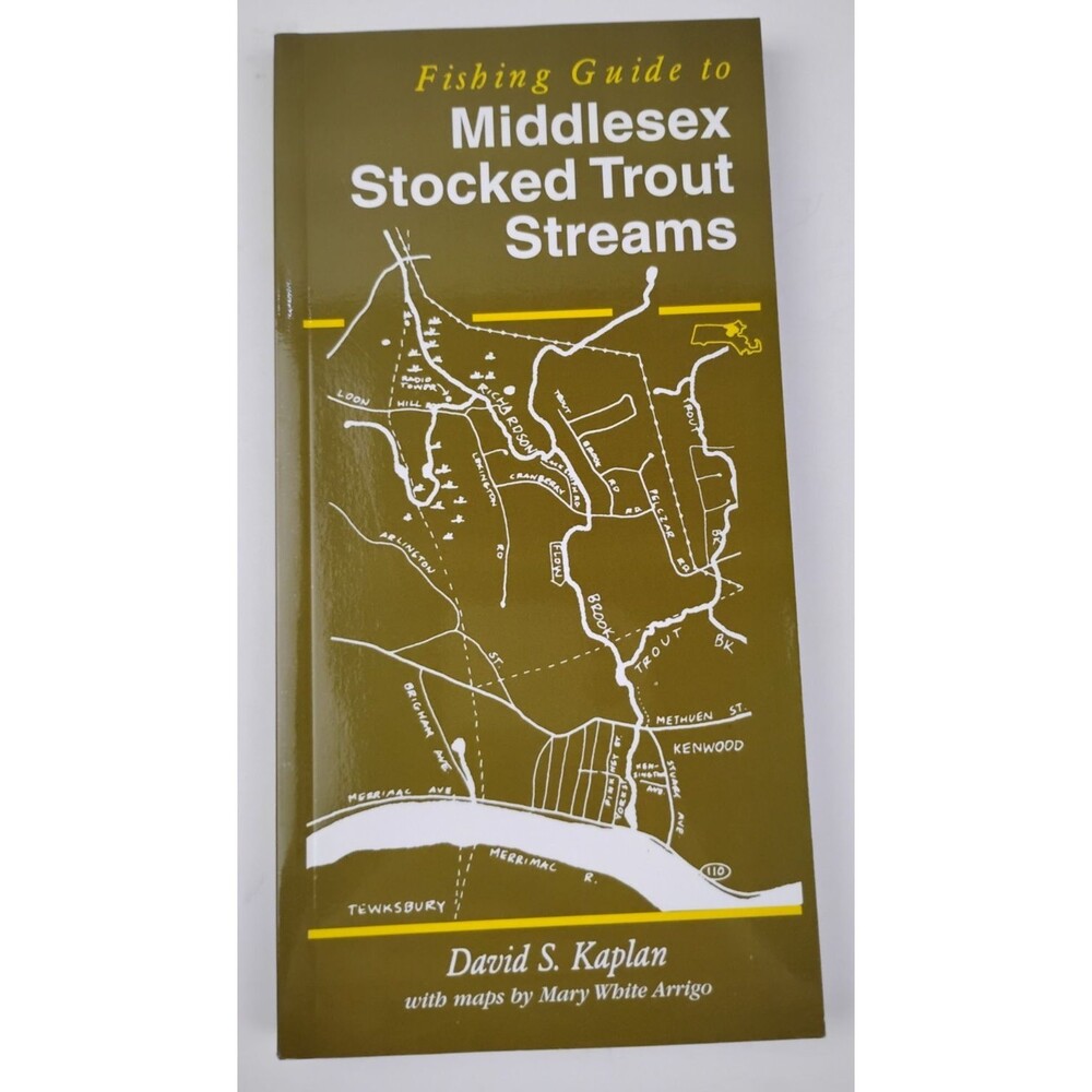 Fishing Guide To Middlesex Stocked Trout Streams David Kaplan PB 2003 With Maps
